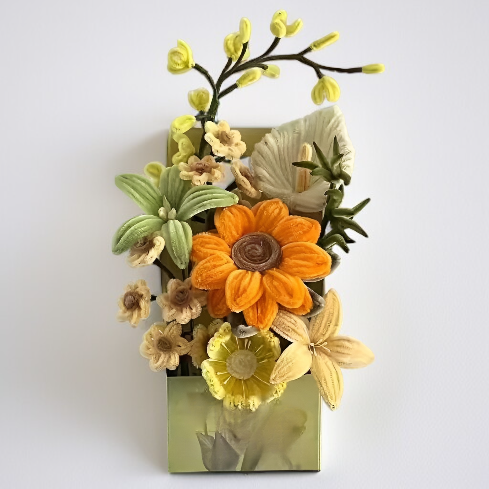 Pequeños ramos artificiales para decoración de interiores