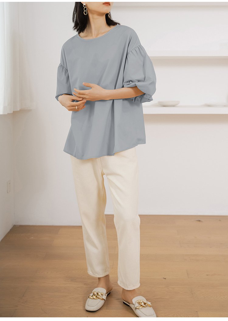 1055982-JP-新品-日韩夏季宽松大版女式衬衫棉质超大灯笼袖圆领上衣_06.jpg