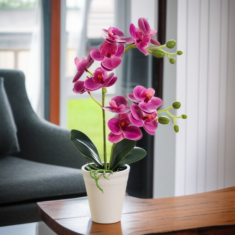 蝴蝶蘭盆景仿真花
