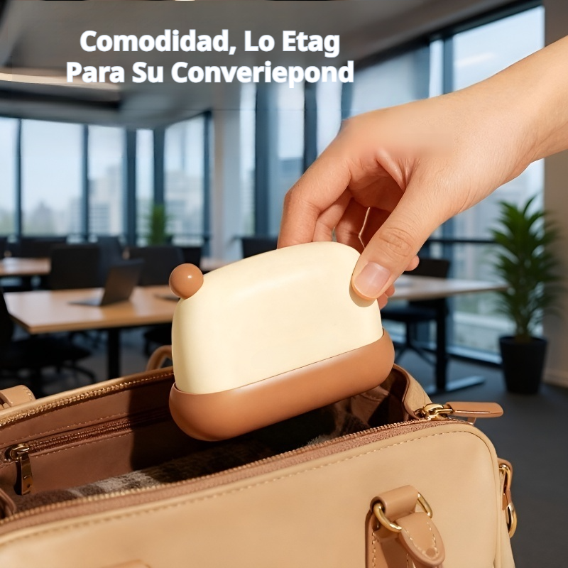 Mini Rodillo Adhesivo para Ropa, Removedor de Pelos con Diseño Navideño