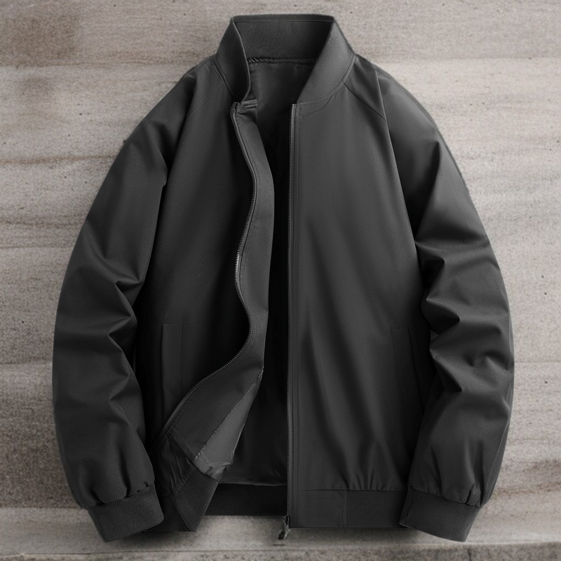 メンズ春秋ベースボールジャケット ルーズな2オープン・ベースボール・ジャージー ジャケット春秋ルーズ野球服