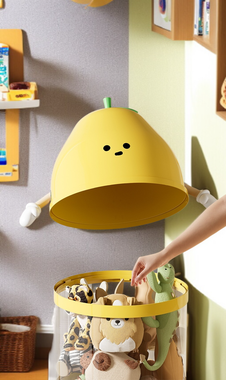 휴대하기 좋은 장난감 수납통 핸들 디자인