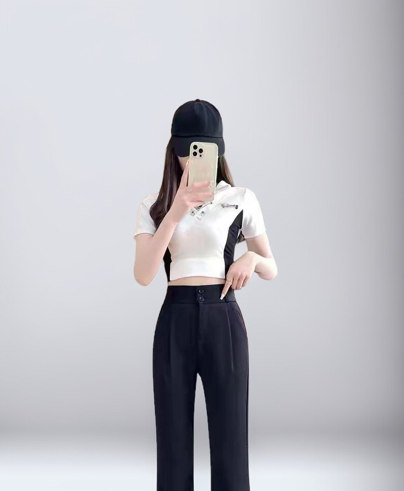 슈트 팬츠의 허리 디테일