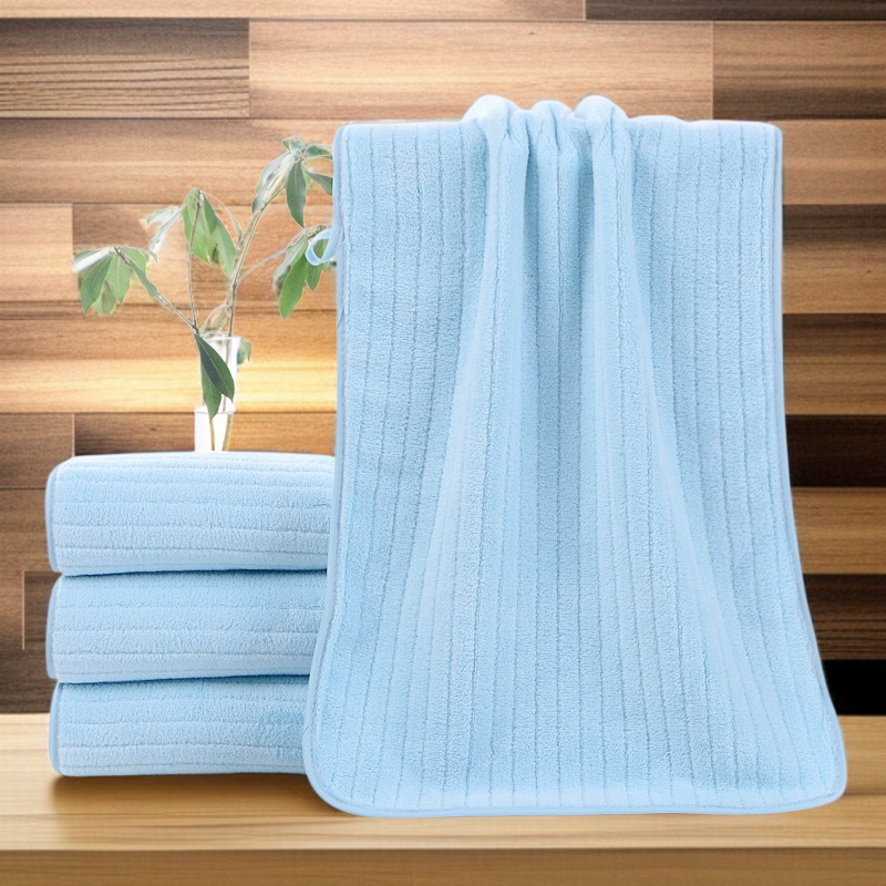 코랄 잔 가느다란 타월