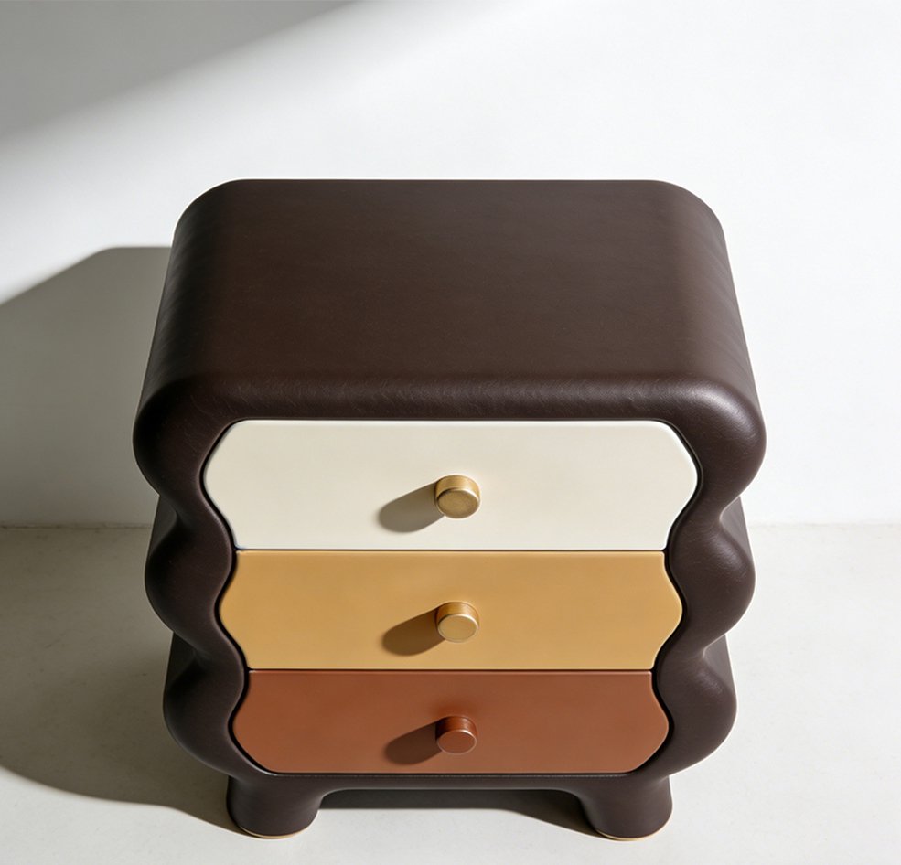 ベッドサイド収納キャビネット