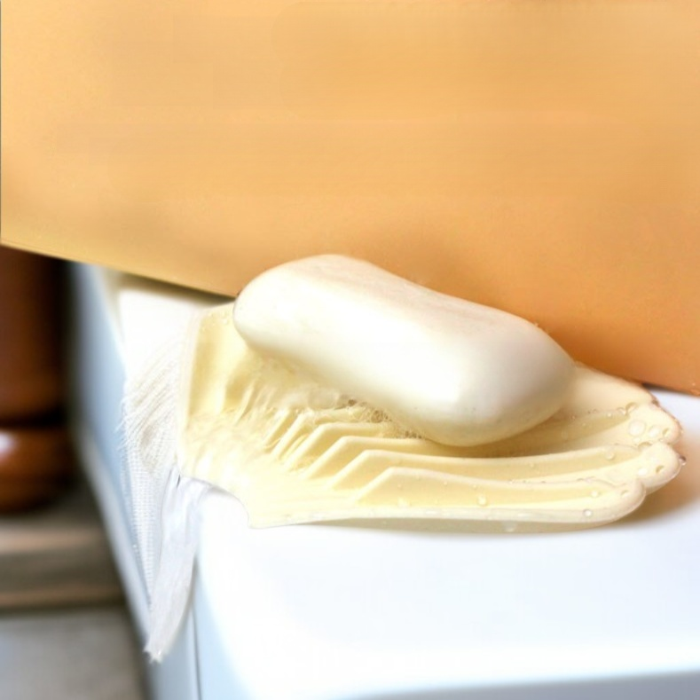 Soporte de jabón antideslizante en diseño de concha