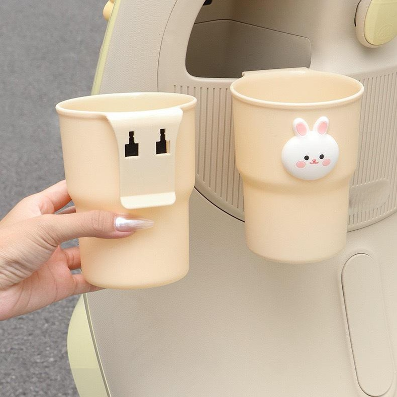 かわいいくまさん厚手で安定した掛け式コップホルダー