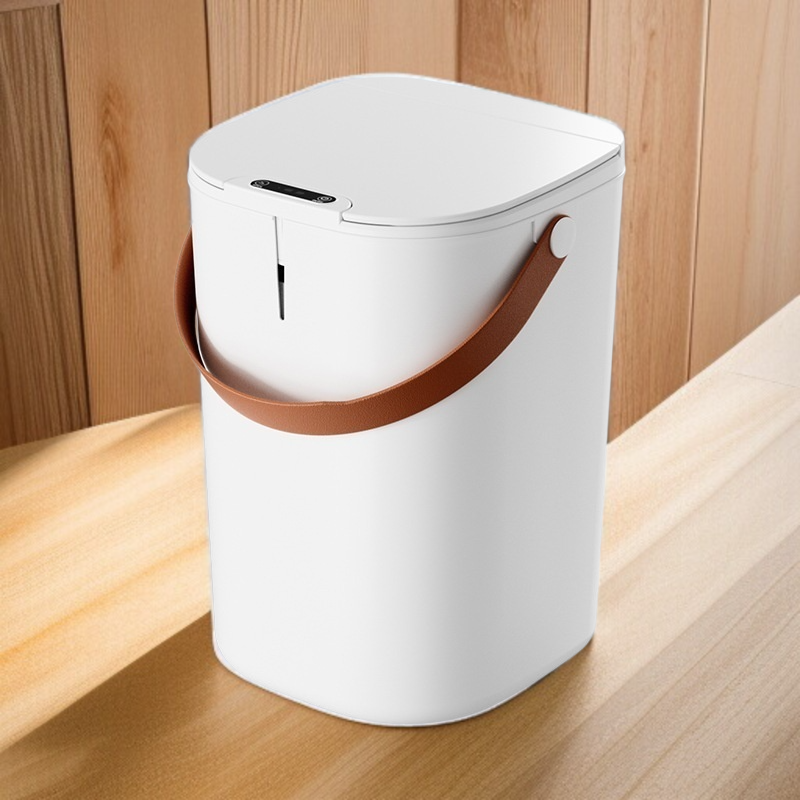비주얼 스마트 가정용 휴지통 플라스틱 대용량 자동감지 뚜껑이 열리는 스마트 휴지통 사무실 가정용 휴지통