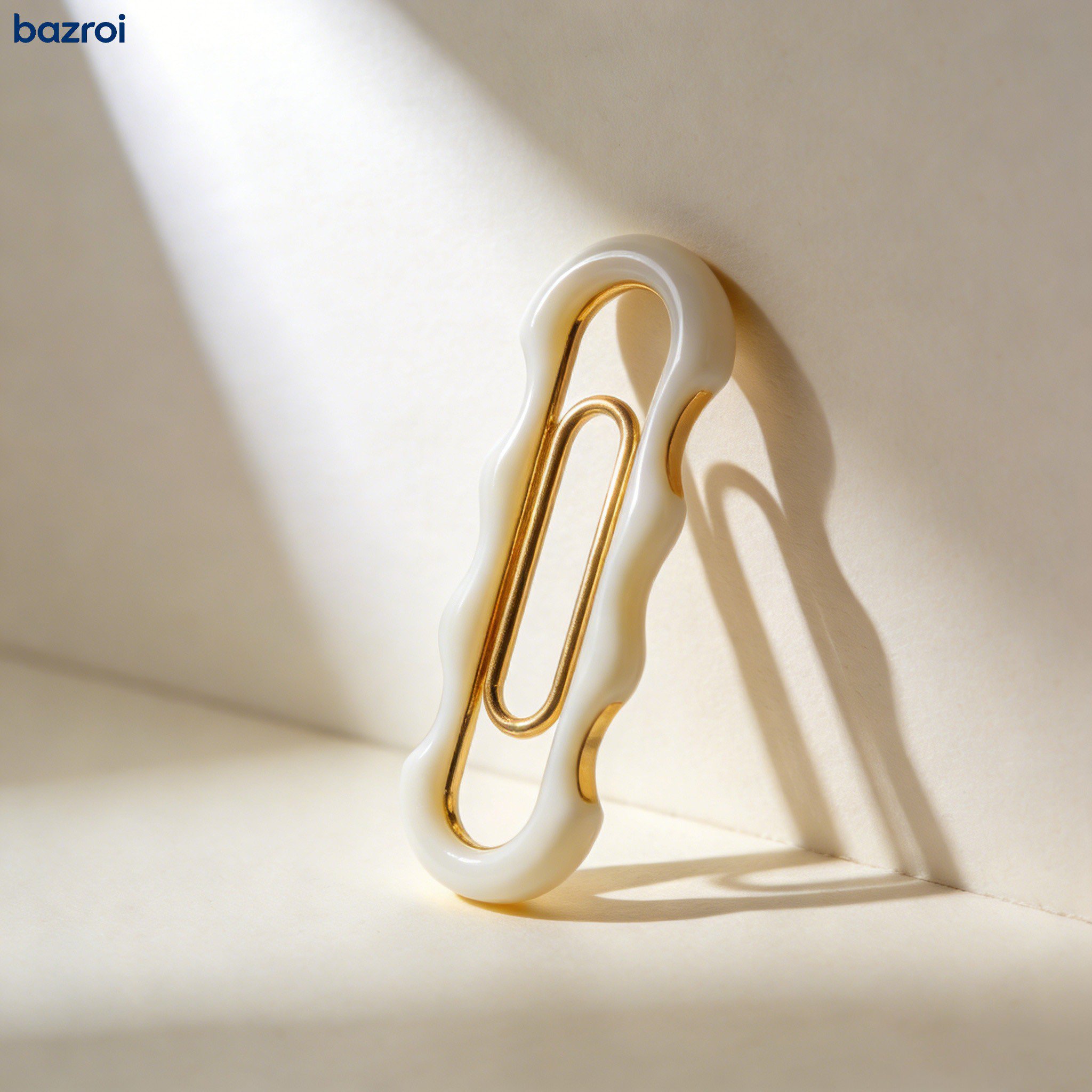 波型ペーパークリップ50個入りの商品画像