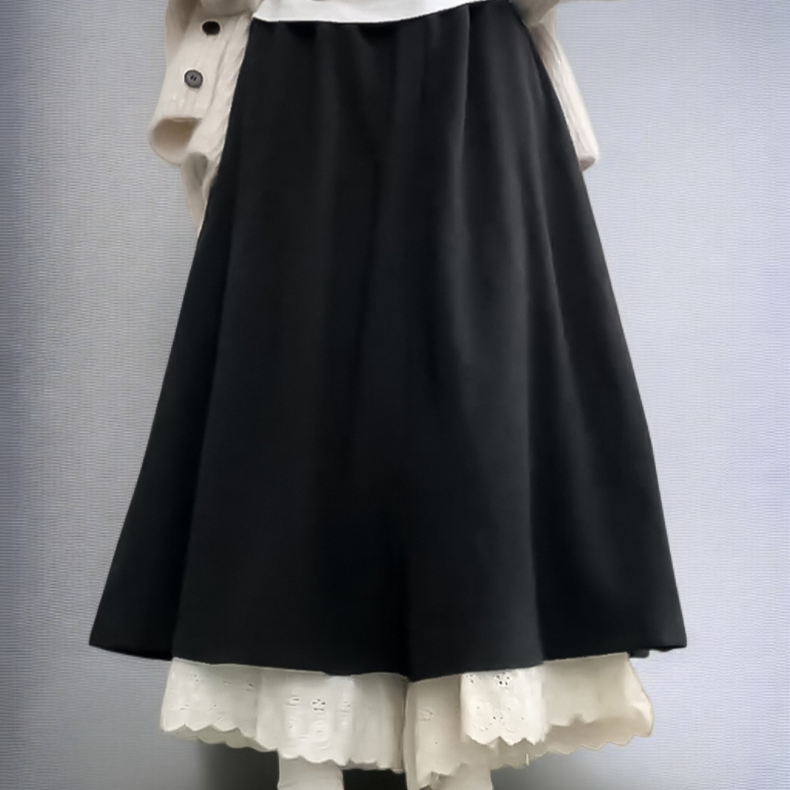 レディースハイウエストスリムスリムレーススカート