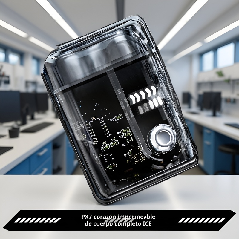 Mini afeitadora portátil transparente tipo hielo