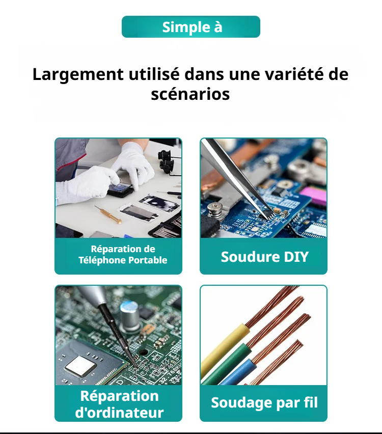 Fer à souder rechargeable USB prêt à l'emploi