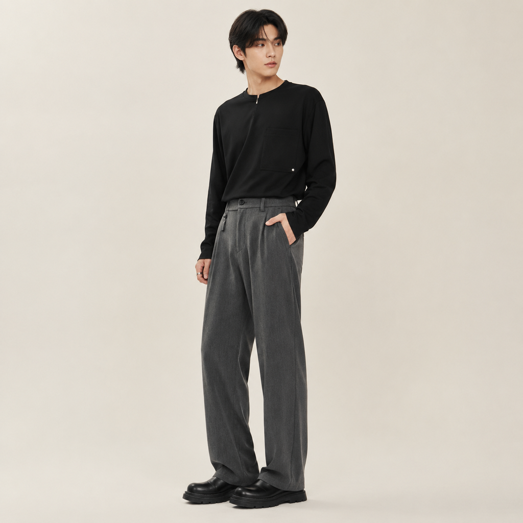 신상 비즈니스 캐주얼 드레이프 남성 슬랙스