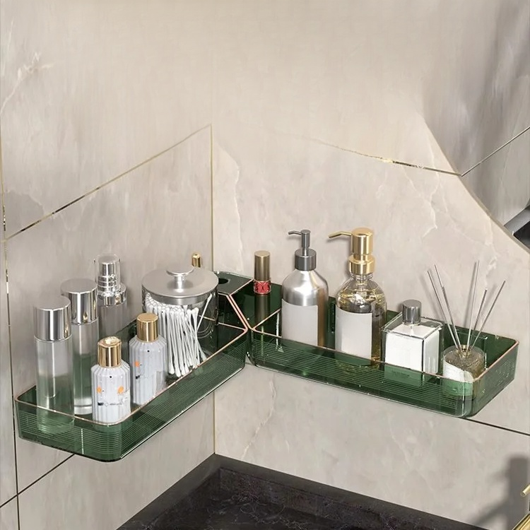 軽ラグジュアリーコーナー壁掛け収納ラック