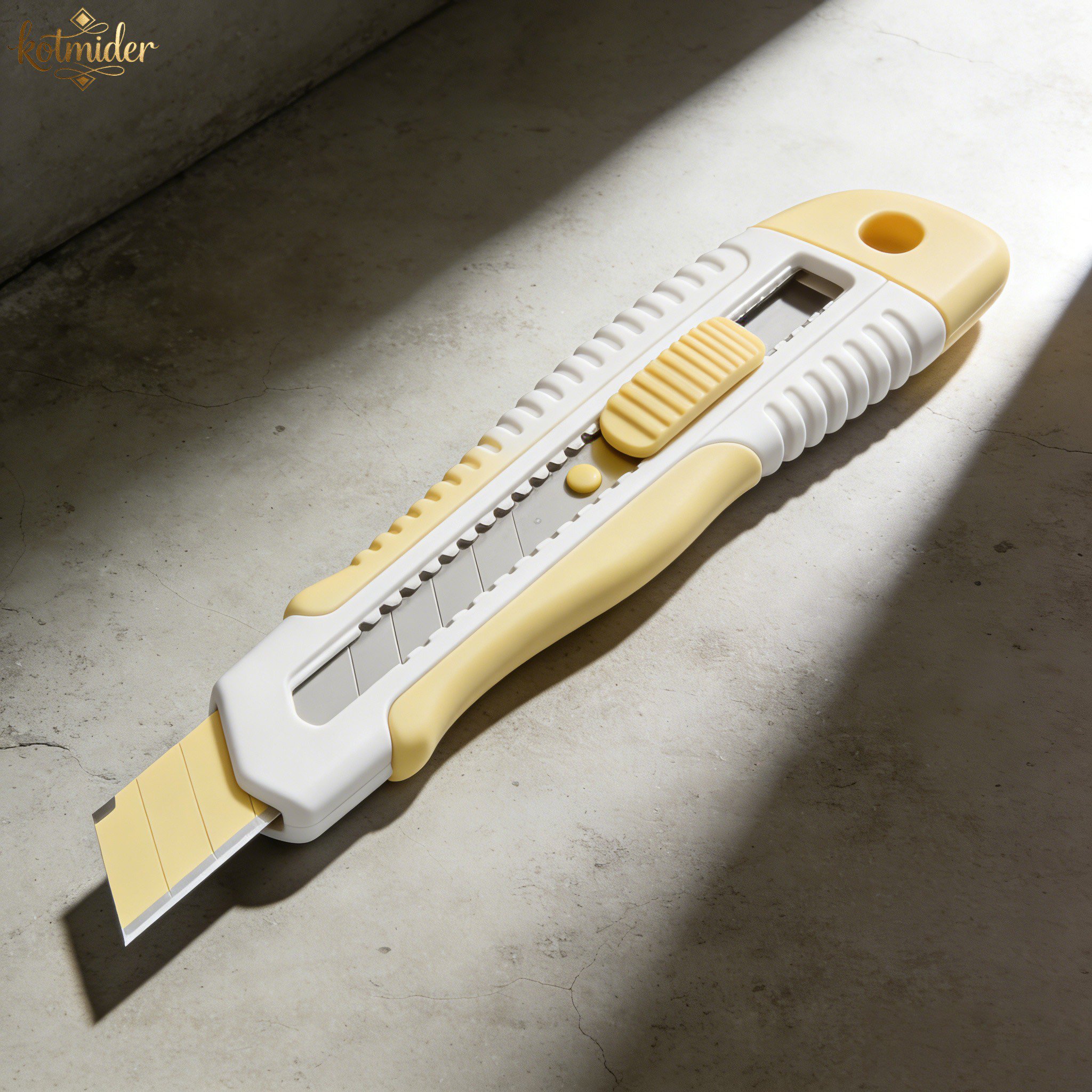 多功能自鎖美工刀五件組正面展示