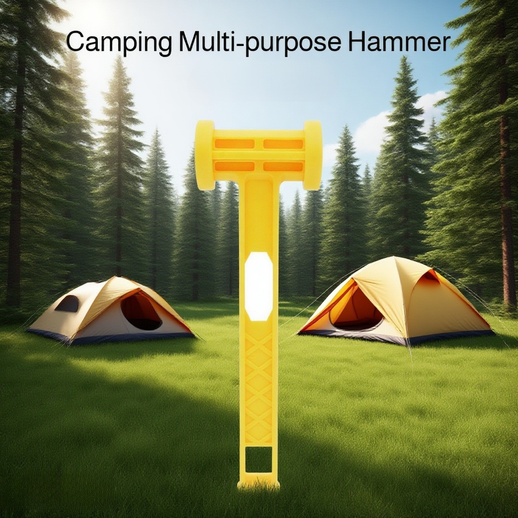 Ultra lightweight portable ground nail hammer