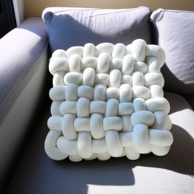 Nordic Style Home Decorative Woven Knotted  Cushion  Sofa Seat Office Chair Pad and Soft Cushion Pil