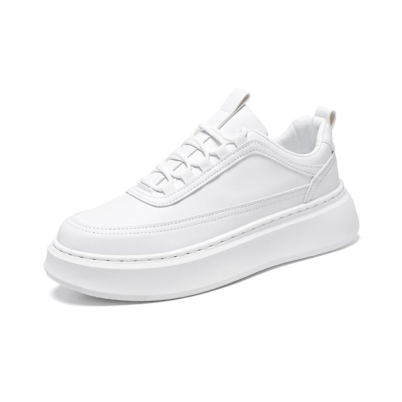 厚底カジュアルスニーカー白