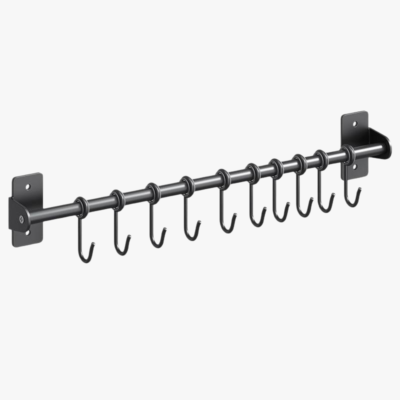 No-drill Wall Hooks Multi-functional Kitchen and Bathroom Storage Rack