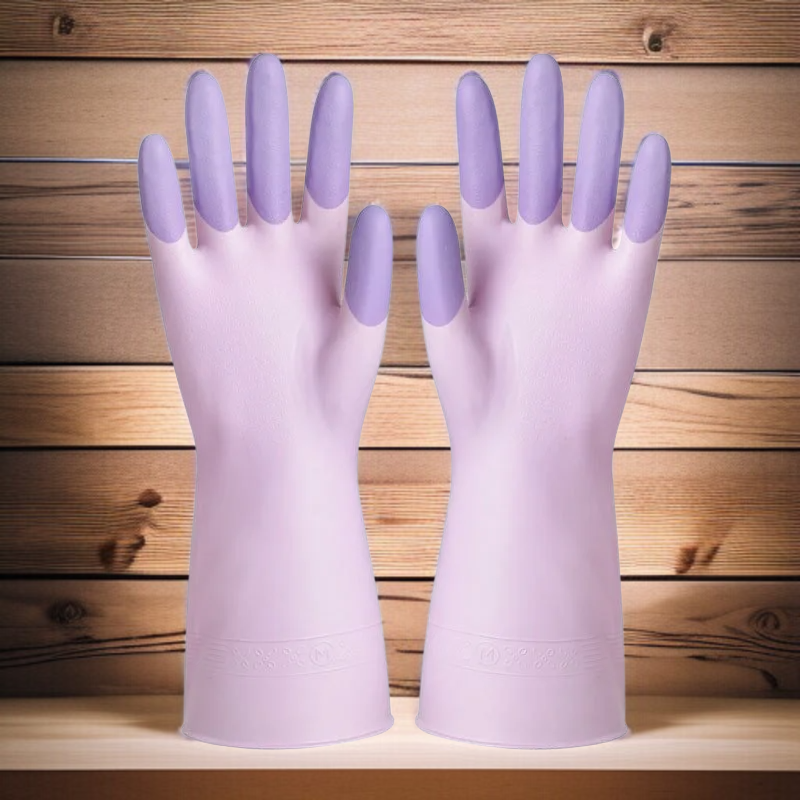 Thick Nonslip Durable Kitchen Gloves, Oil-proof and Waterproof, Easy to Clean