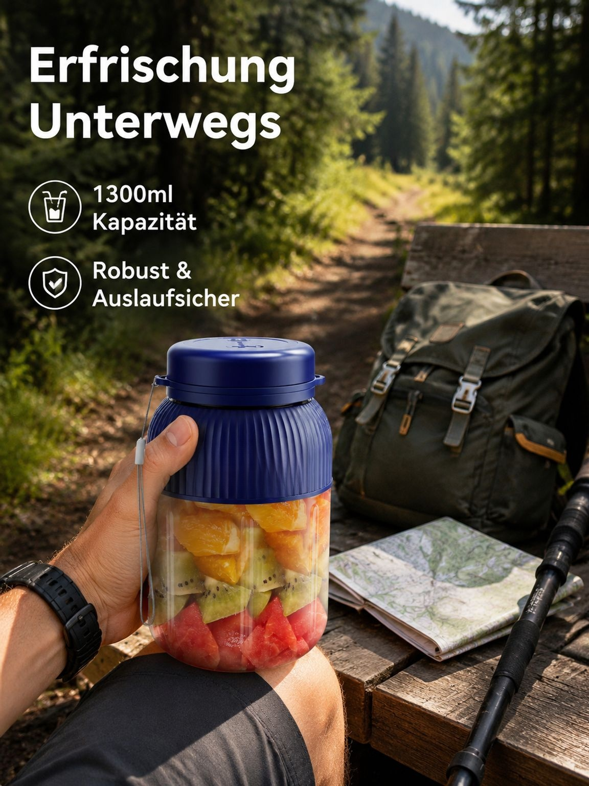 Tragbarer, wiederaufladbarer, kleiner Multifunktions-Fruchtentsafter mit kabellosem elektrischem Ent