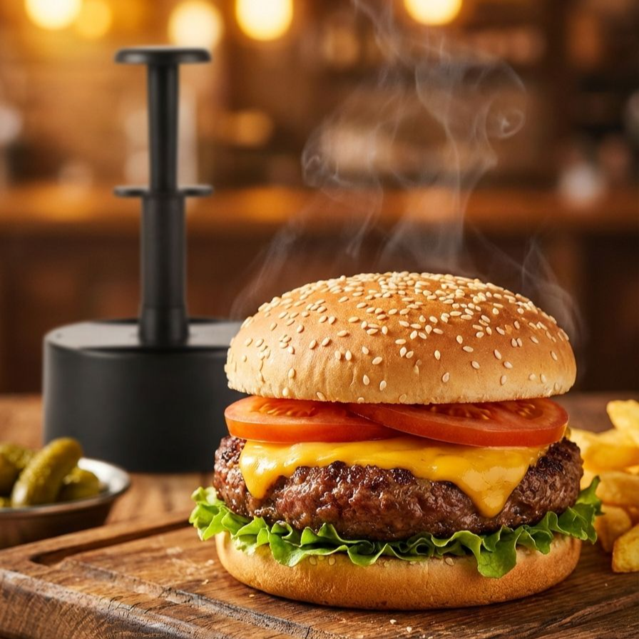 Küchenwerkzeug für Hamburger-Liebhaber