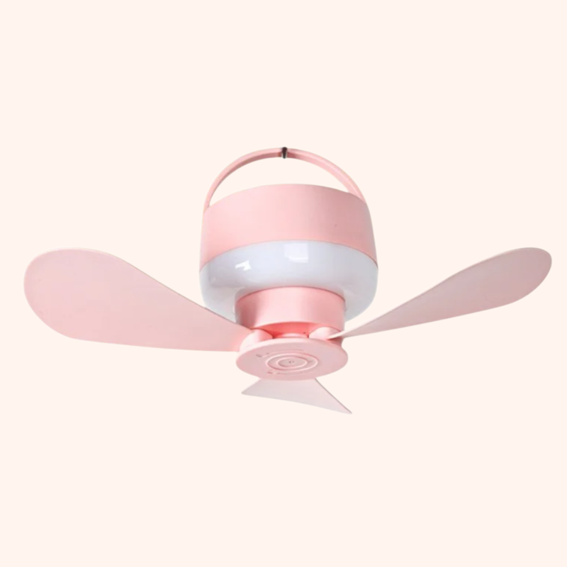 Mini ventilateur de plafond USB à motif avec télécommande