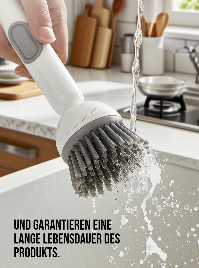 Ergonomische Bürste für Küchenutensilien