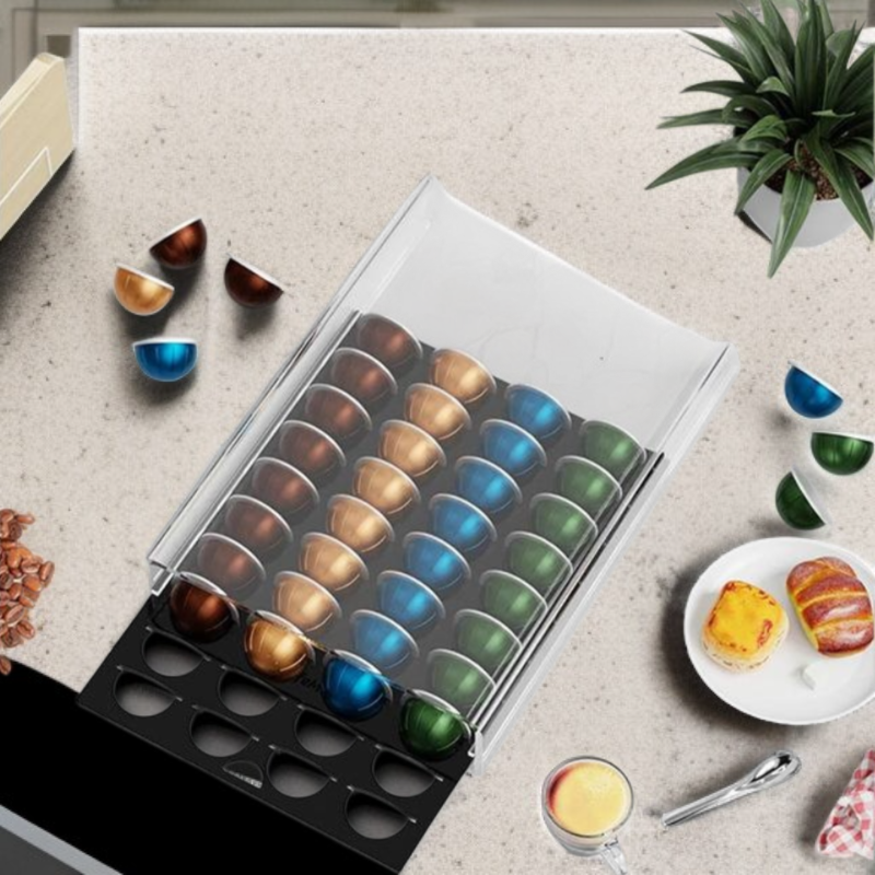 用アクリルカプセルコーヒー収納ラック（三種対応）