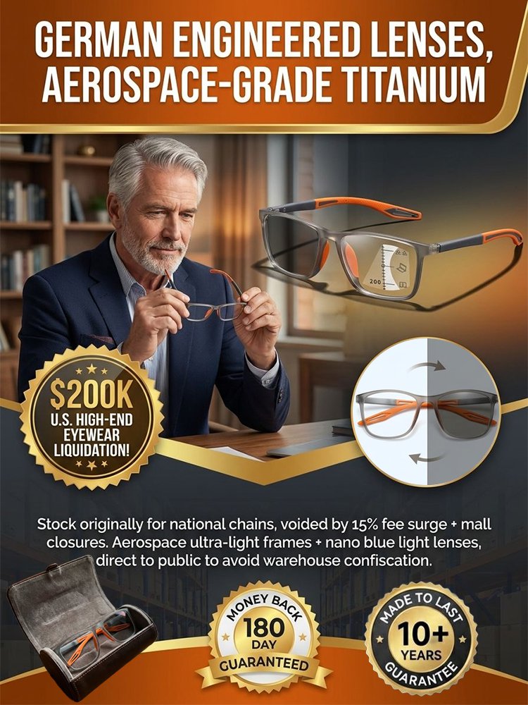 ✨Photochromic multifocal reading glasses(Indestructible / Smart Zoom / No Dizziness)