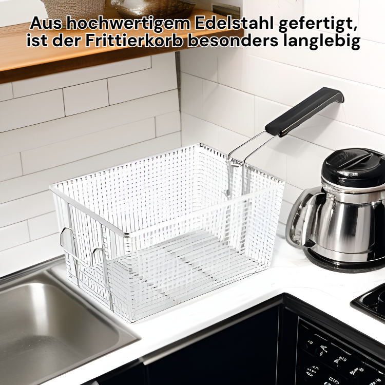 Edelstahl-Frittierkorb für die Küche, einfaches Zubereiten von Snacks