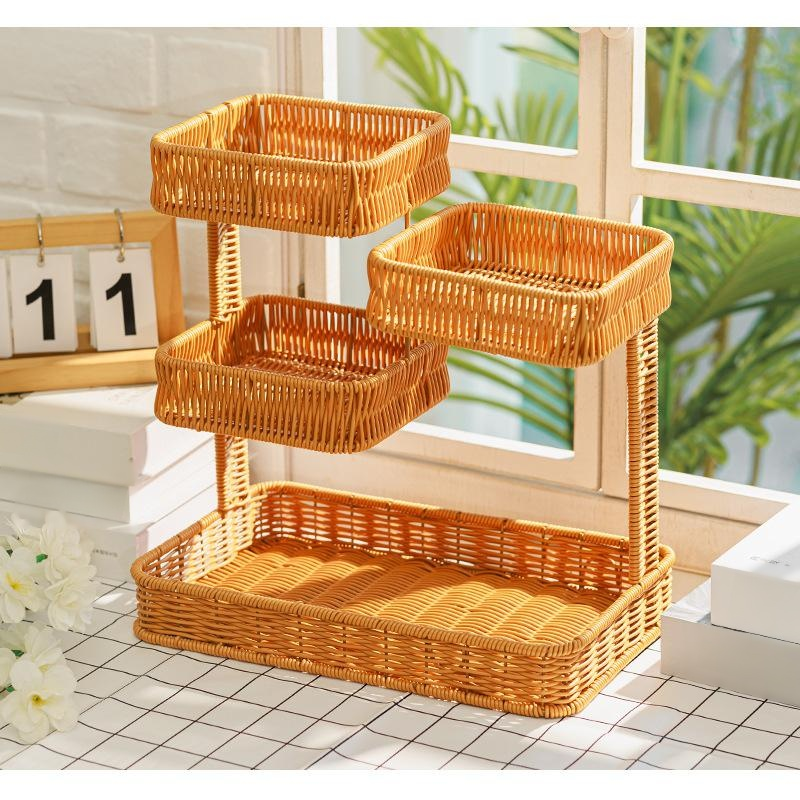 キッチン・バスルーム多機能収納バスケット