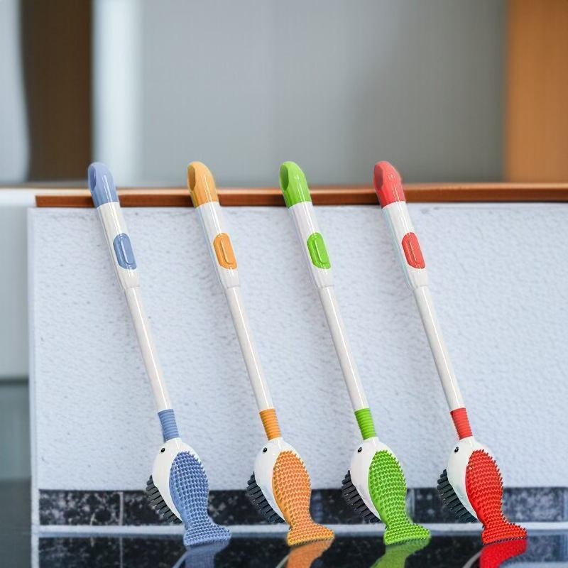 손쉬운 얼룩 제거 변기 브러쉬 흡착판 청소 세트 스프레이 실리콘 변기 브러쉬 받침대