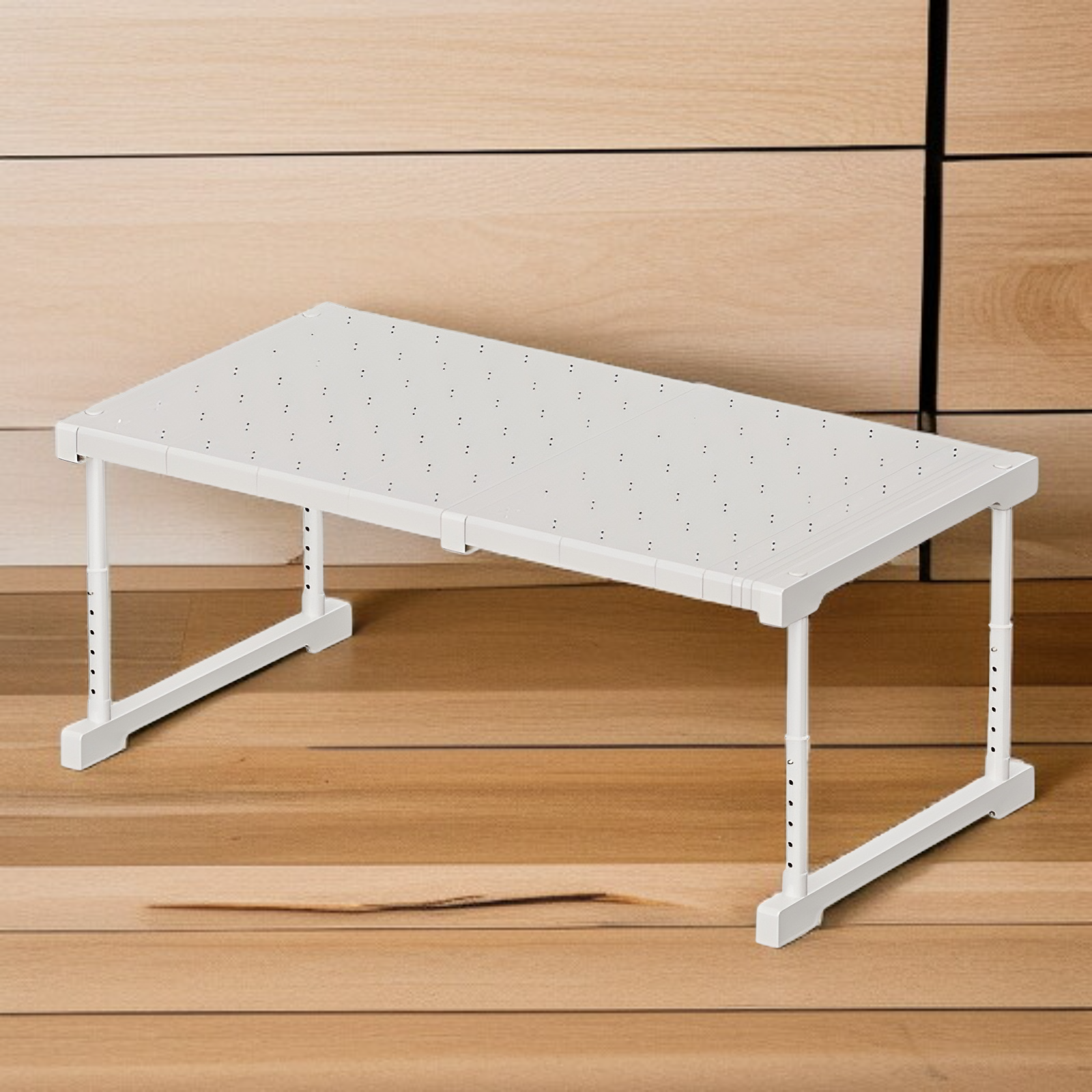 높이 조절 가능한 옷장 선반