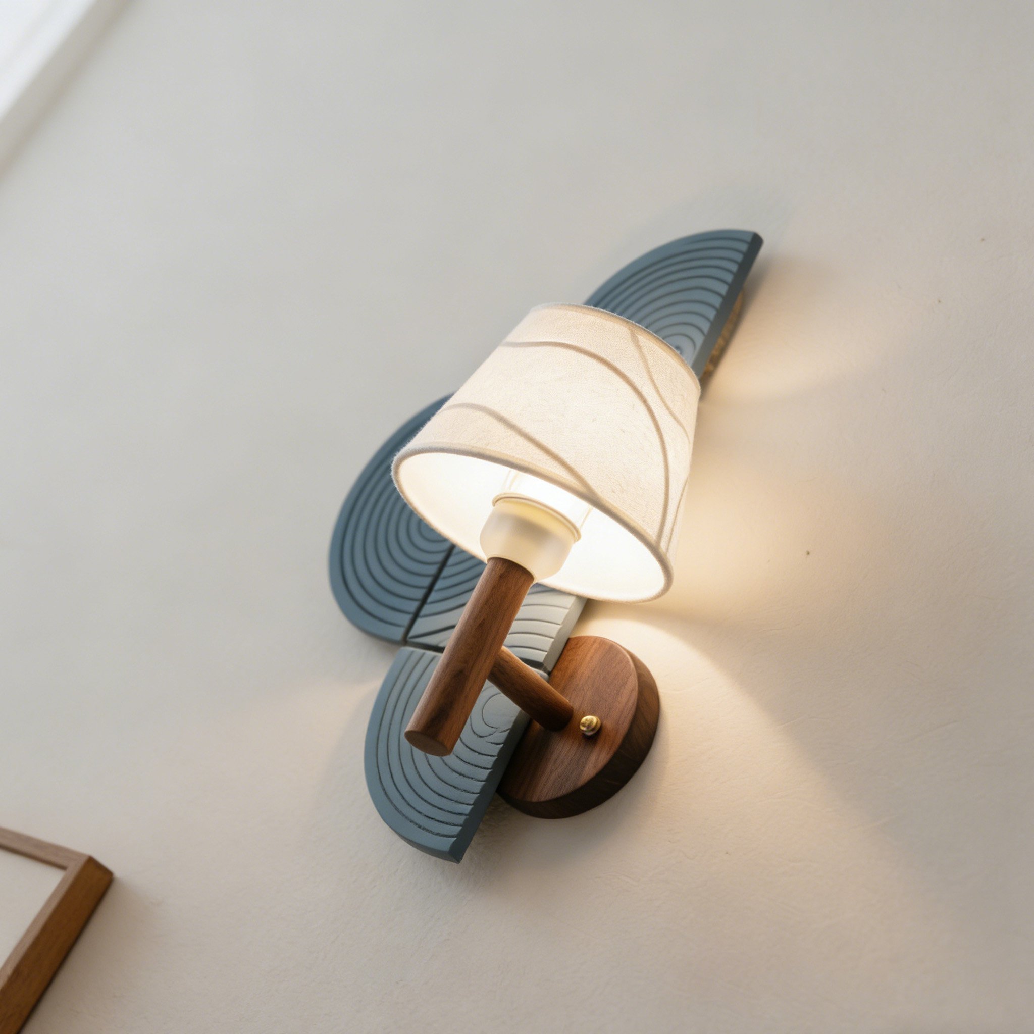 모던한 침실에 설치된 벽등 인테리어 예시