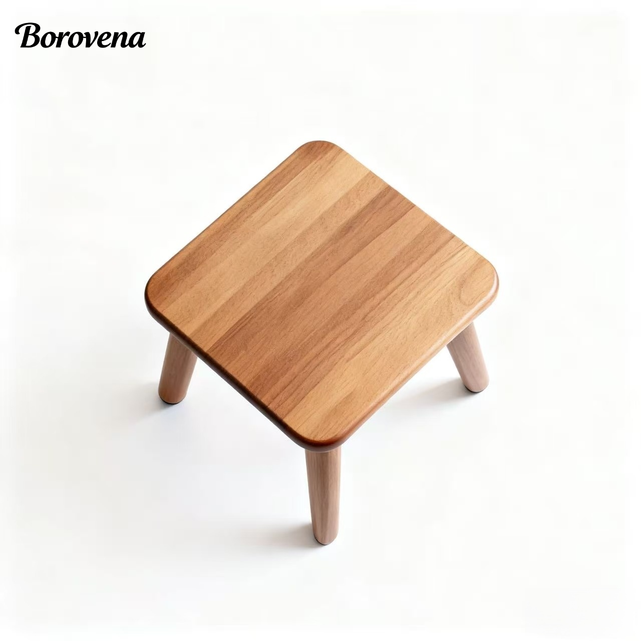 無垢材スツール、モダンミニマリストスタイル、昔ながらのスツール（3個）