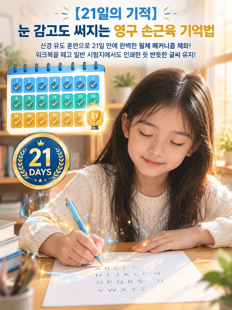 바른 자세 펜트레이닝 홈스쿨 한글쓰기 연습노트