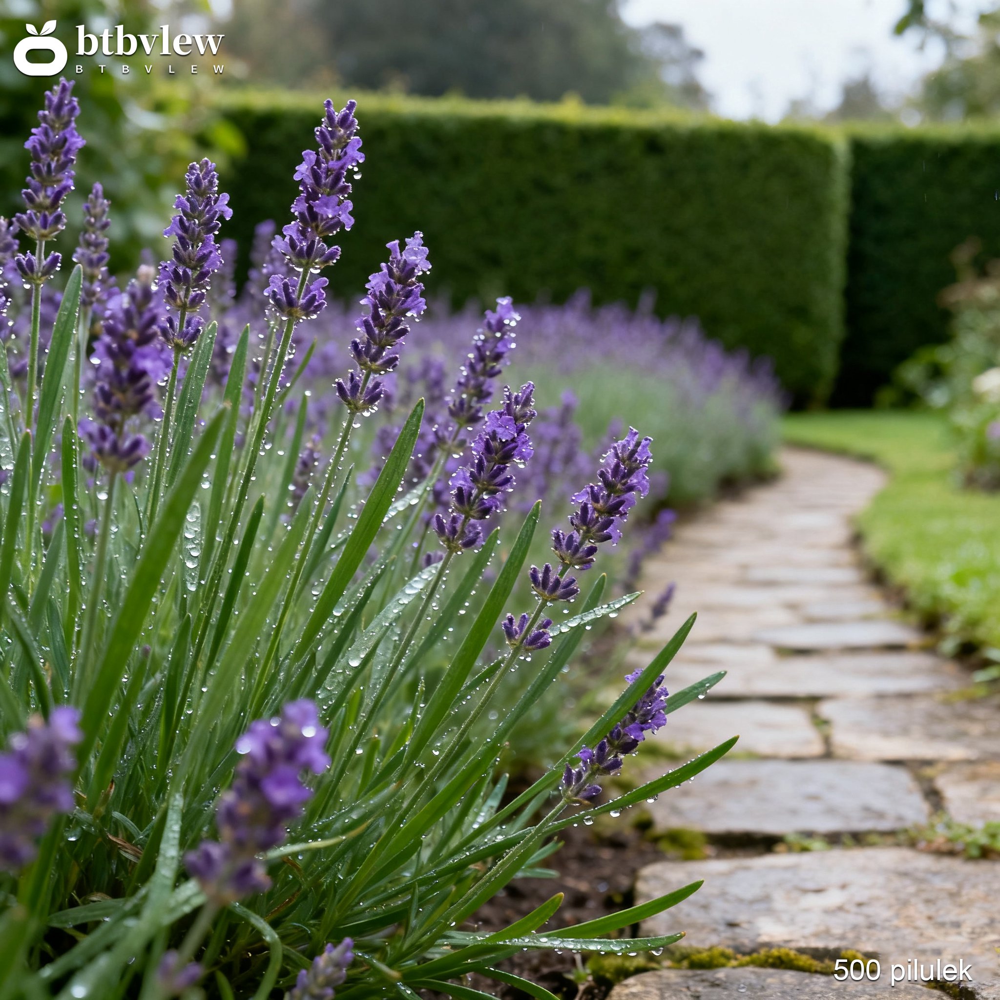 Levandule rostoucí ze semen na zahradě