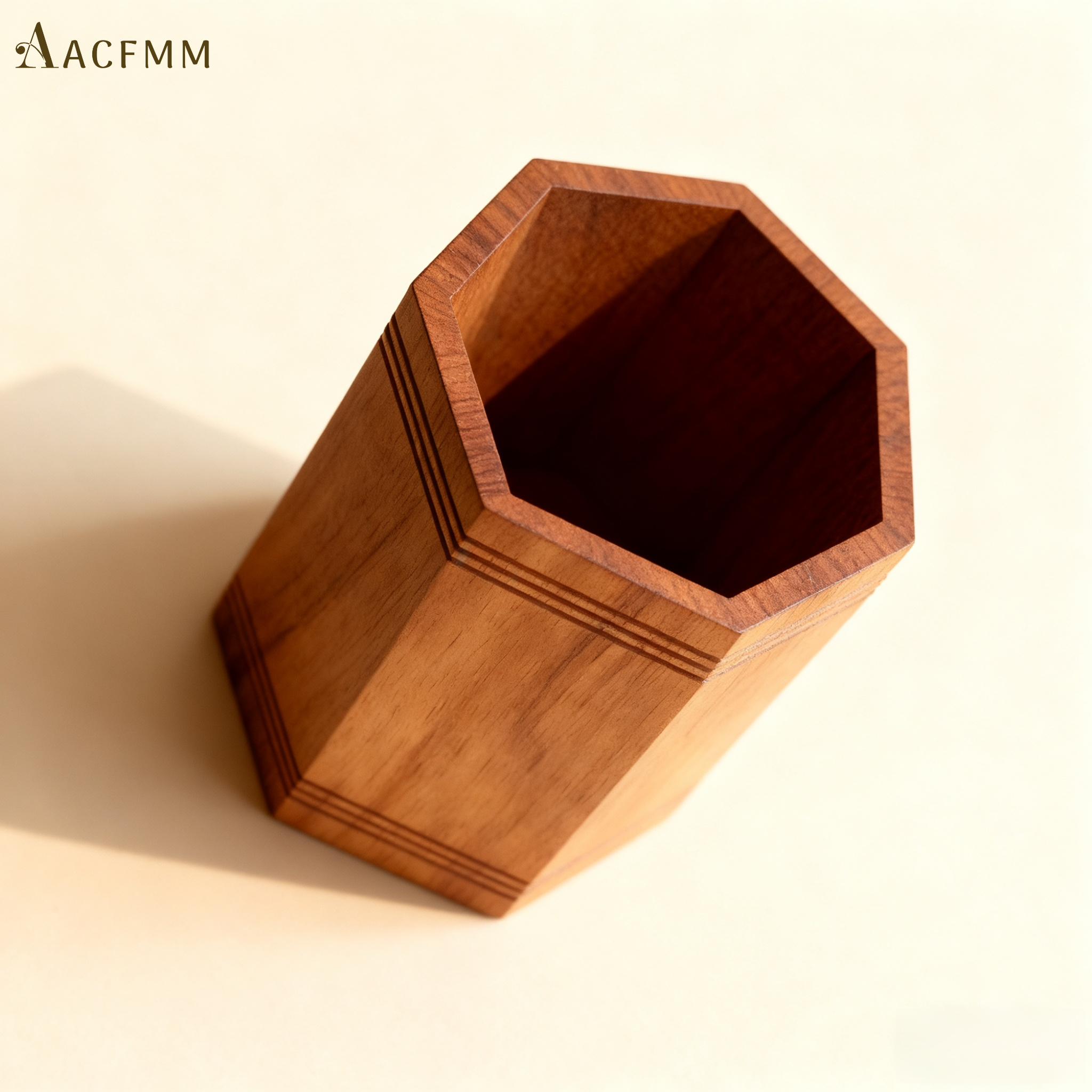 나무 육각형 펜홀더 (5개)