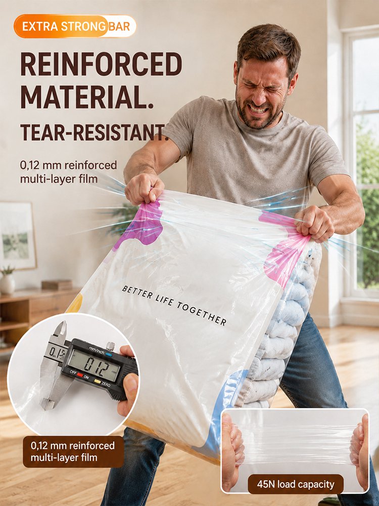 [Storage Black Technology] 3D Wrinkle-Resistant Vacuum Compression Storage Bag