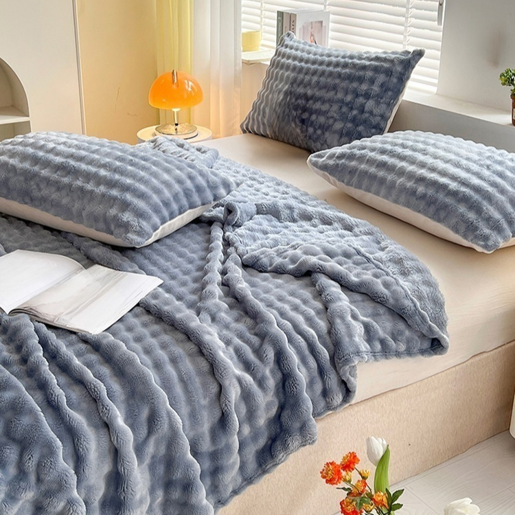 버블 플러시 담요