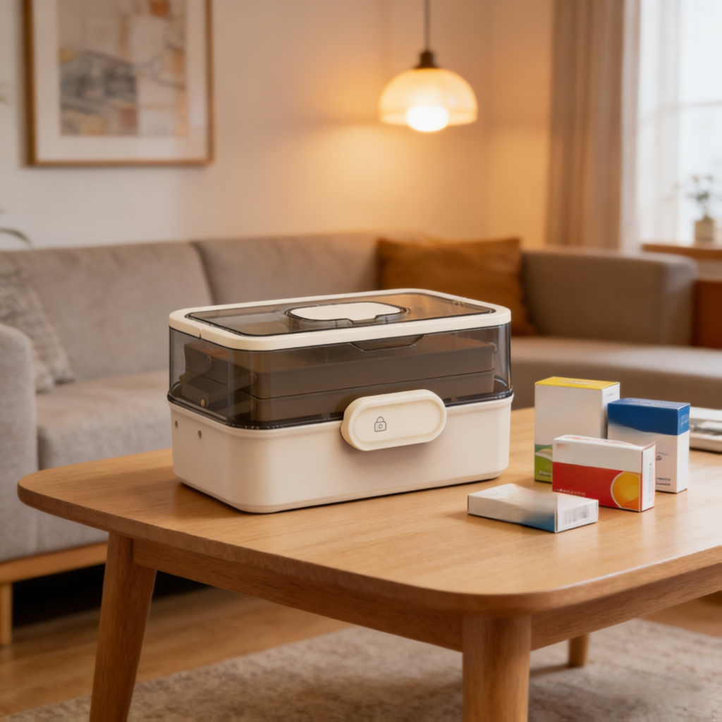 Household multi-layer medicine storage box