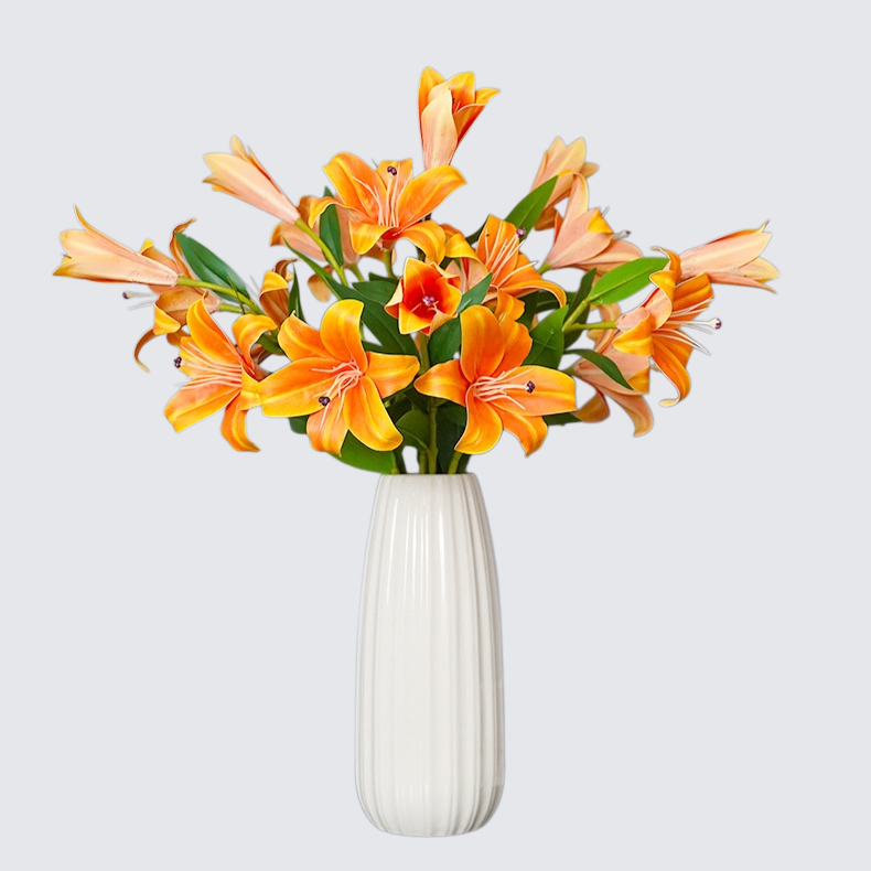 輕奢家居裝飾百合花