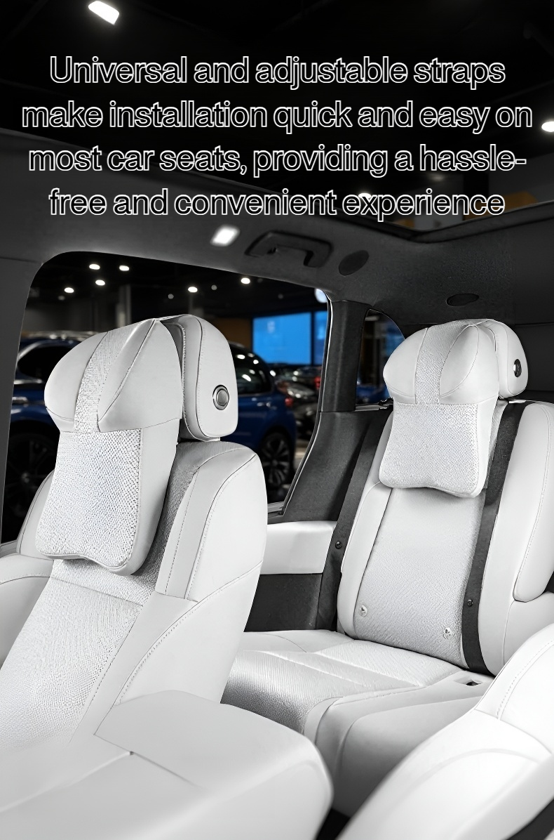 Car headrest memory foam ergonomic support