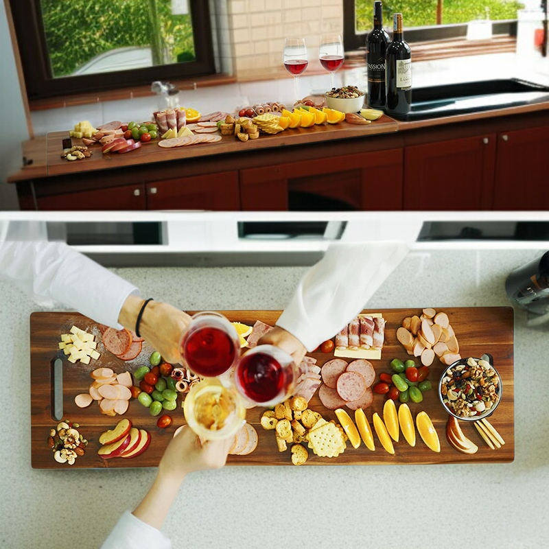 주방에서 활용되는 대형 우드 도마