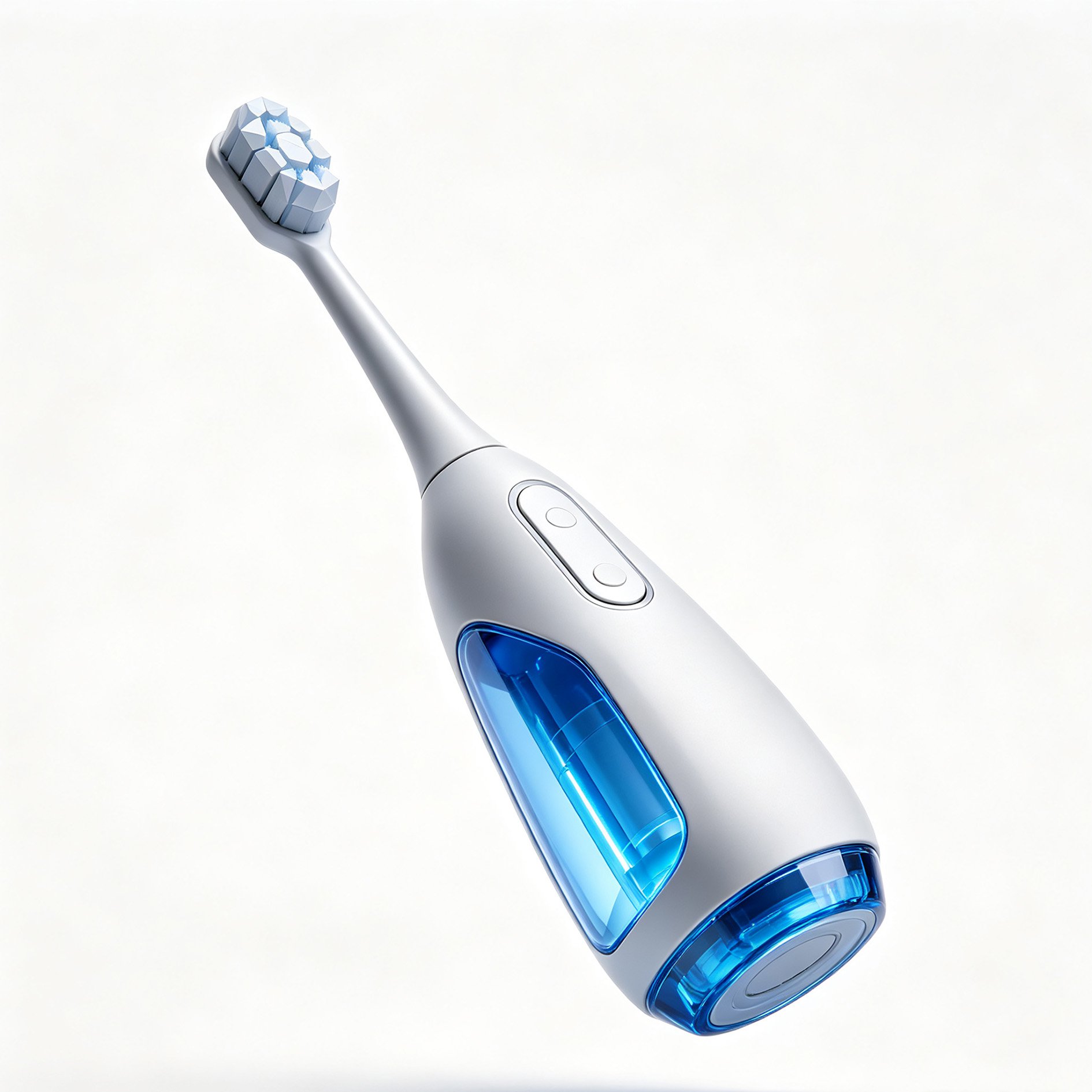 Clear Blue Mirror Electric Toothbrush