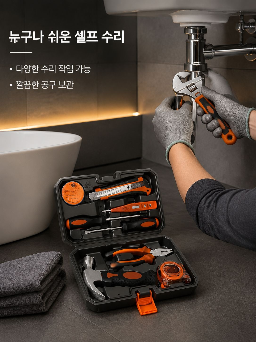 가정용 공구 세트 전체 렌치 드라이버 플라이어 망치 멀티미터 도매