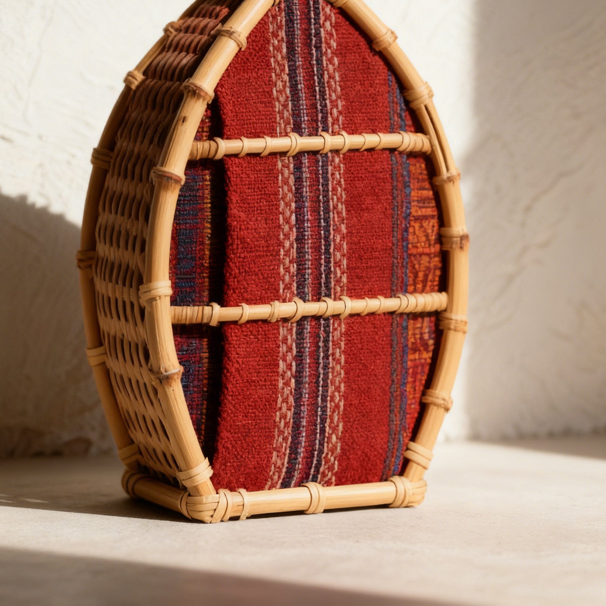  ラタンデザイン酒瓶（2点セット）