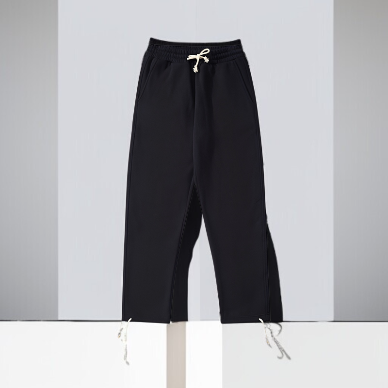 ヘビーウェイト360g 裏起毛 ストレート スウェットパンツ 男女兼用 ベーシック無地 厚手スポーツカジュアルロングパンツ