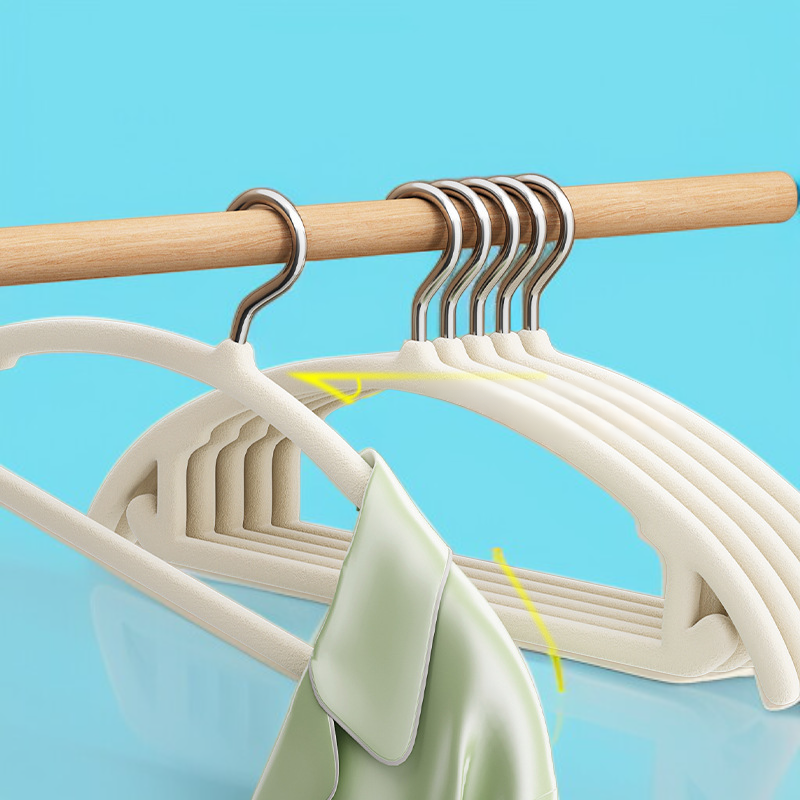 행거	옷걸이 논슬립 전용 헴 행거 두꺼운 미끄럼 방지 행거 받침대 어깨 모서리 두꺼운 빨래 플란넬 행거 가정용 정리 전용 행거